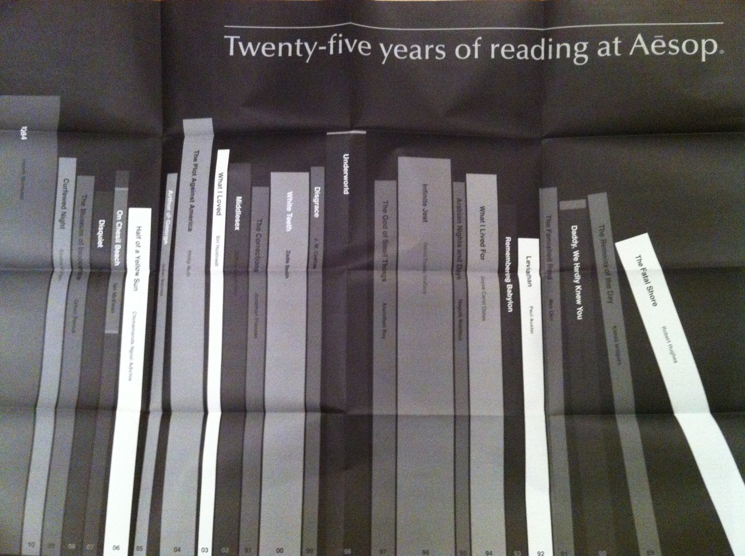 25th Anniversary = 25 books at Aesop : | LUSHGAZINE